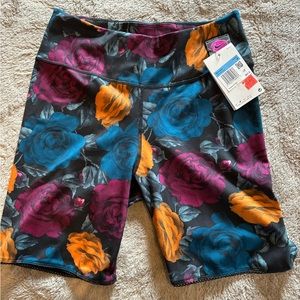 Nike NEW floral bike shorts.